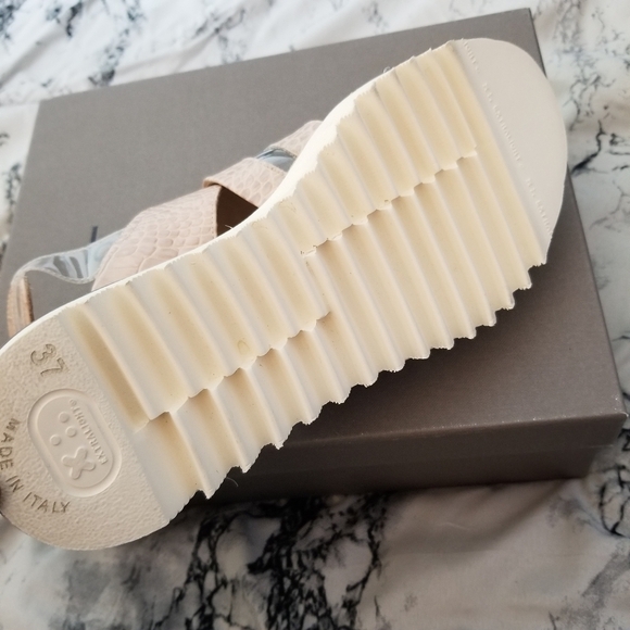 Laura Bellariva Flat Bianco Cocco Nude Sandal - Picture 9 of 11